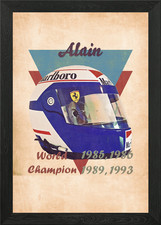 Alain Prost helmet retro