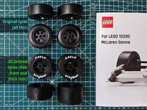 Printed lego wheels - 3d,