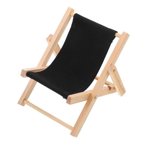 Miniature wooden deck chair - deck,