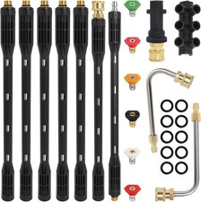 10 Pcs Pressure Washer Extension Wand Karcher K2-K7 4000PSI with 6 Nozzle Tips