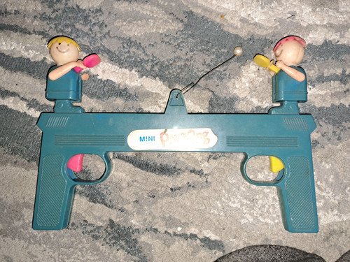 Vintage mini ping pong gun - pong,