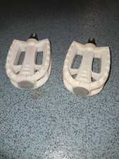 Raleigh Team Burner Pedals 1/2 White, Old School Bmx R