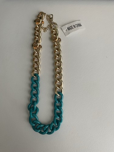 Y2k two tone chunky curb - tone, chain