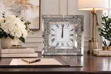 Mirror Crushed Diamond Silver