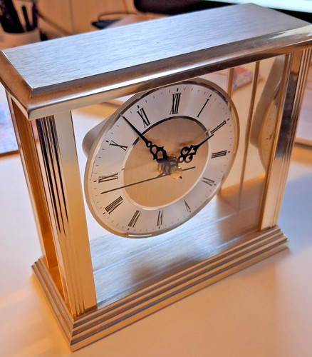 Mantel clock quartz brushed - clock,