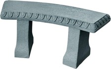 Garden Bench Granite Effect Resin Outdoor Seat Lightweight Durable 86cm