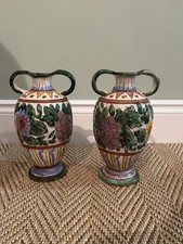 Pair Hand painted Studio