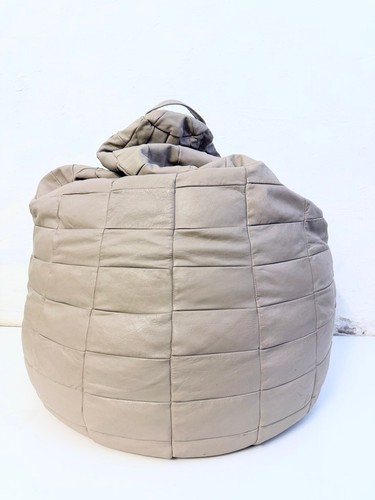 Leather patchwork bean bag - patchwork, de