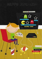 A Childs birthday card