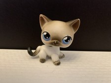 Littlest Pet Shop Short Haired Cat Siamese #5 LPS Authentic