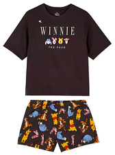 Ladies Pyjamas DISNEY WINNIE THE POOH Woman 6 to 24 T-Shirt Shorts PJs Primark