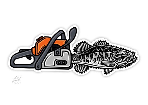 Smallmouth chain saw fish - saw,