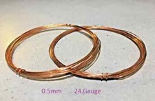 Bright Copper Wire Bare 0.5mm