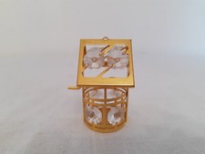 Crystal Temptations Water Well Figurine Ornament 24k Gold Plated With Crystals