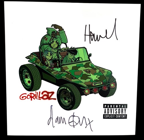 Signed gorillaz damon - signed,