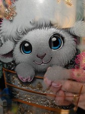 Etched and coloured image on