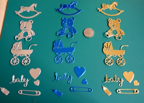 Craft die cuts new baby - cuts,