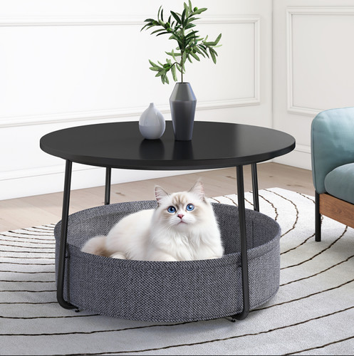 Round side table - table, with
