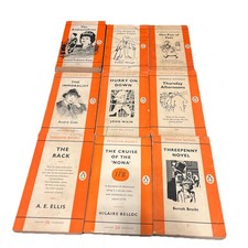 Orange Penguin Vintage Book Bundle  Gide, Waugh, Brecht, Wain, Ellis, Dickens