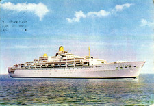 1974 postcard P & O passenger