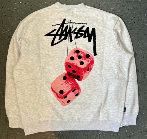 Stussy dice grey sweatshirt - grey,
