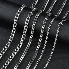 Mens Boys Curb Chain Stainless