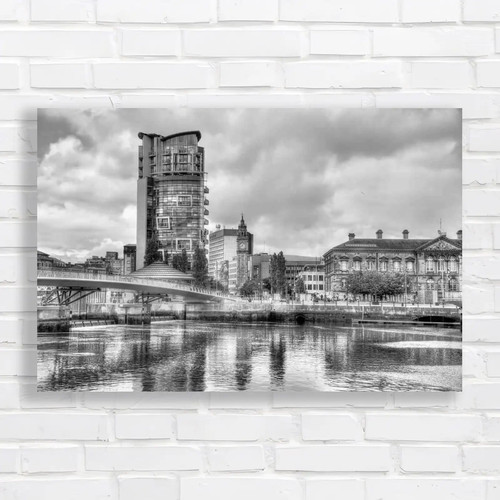 Belfast with the - the, lagan