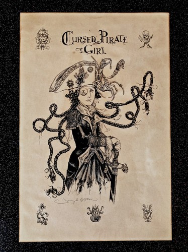 Cursed pirate girl signed - cursed,