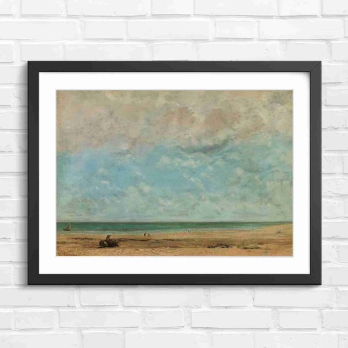 Seaside beach with figures - seaside,