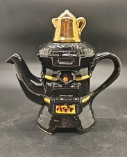 Tony Carter Miniature Teapot Aga Stove with kettle Collectable Novelty