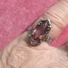 Vintage Art Deco 14K White