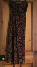 PRIMARK.  BLACK RED DITSY