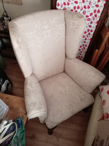 Vintage wing back chair - vintage,