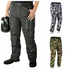 NEW Motorbike Motorcycle Waterproof Cordura Textile Trousers Pants CE Armours