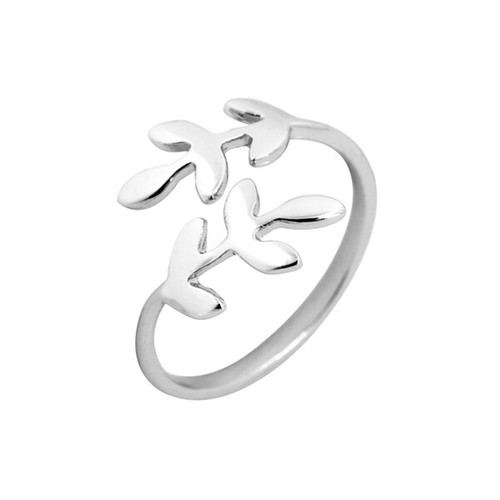 Boho laurel leaf - laurel, silver