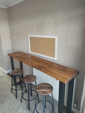 rustic breakfast bar table