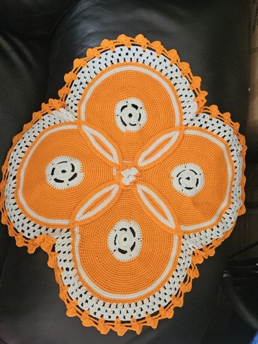 Vintage crochet handmade doily - vintage,