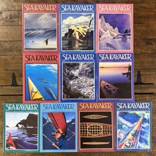 Vintage 1990s SEA KAYAKER Magazine Lot 10 Issues Vol 11-13 Complete Set #5