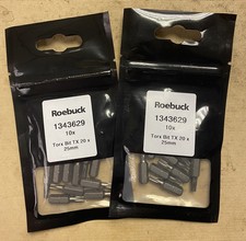 Roebuck Torx Bit TX20 X 25mm 1343629 x 20 off