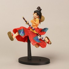 20cm Monkey D Luffy Action Figure Toy Statue Christmas Gift One Piece Anime Wano