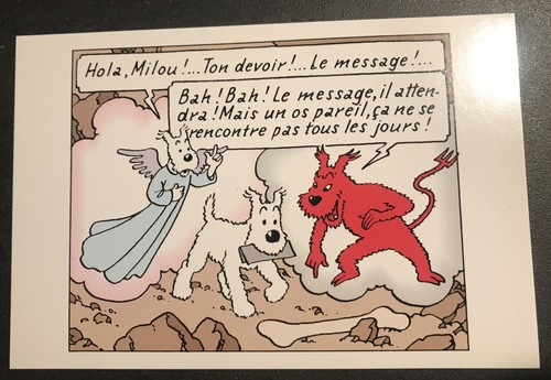 Tintin diable 10x15cm - tintin,