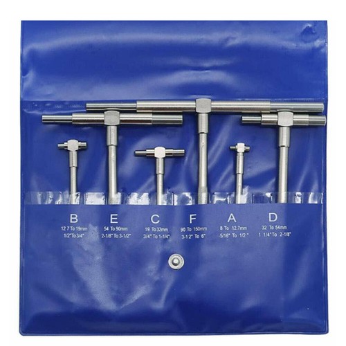 6pcs telescopic gauge 150mm - telescopic,