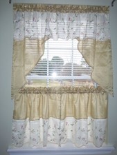 Embroidered Ivory and Gold