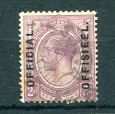 (C118) South Africa 1926 2d Purple Official Used SG O1