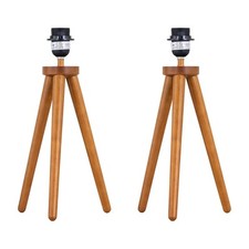 Set of 2 Dark Oak Wooden