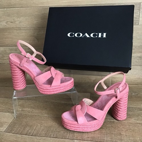 Coach talina pink - talina, suede