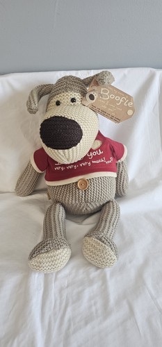 Boofle dog large knitted - ",