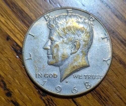 1968 kennedy half - , dollar
