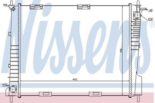 Nissens radiator for renault - for,
