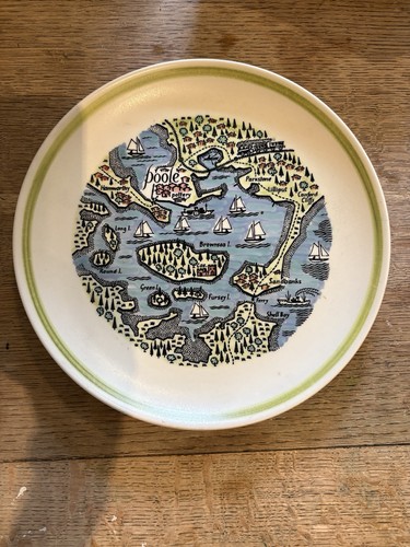 Poole pottery plate map - poole,